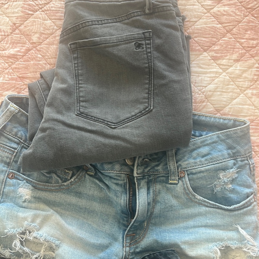 Jeans/shorts combo